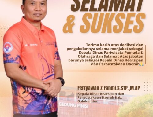 Selamat & Sukses Atas Jabatan Baru Bapak Ferryawan. Z Fahmi. S.STP., M.AP