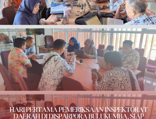 HARI PERTAMA PEMERIKSAAN INSPEKTORAT DAERAH DI DISPARPORA BULUKUMBA, SIAP WUJUDKAN TATA KELOLA YANG AKUNTABEL!