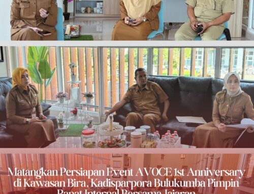 Matangkan Persiapan Event AVOCE 1st Anniversary di Kawasan Bira, Kadisparpora Bulukumba Pimpin Rapat Internal Bersama Jajaran