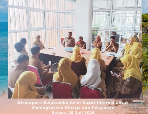 Perkuat Sinergi dan Persiapan Agenda Besar, Kadisparpora Bulukumba Pimpin Rapat Internal di Gedung Pinisi