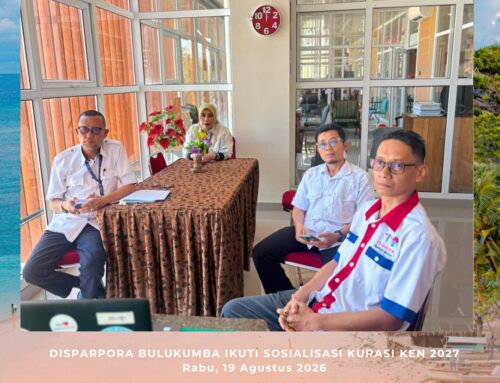 DISPARPORA BULUKUMBA IKUTI SOSIALISASI KURASI KEN 2027