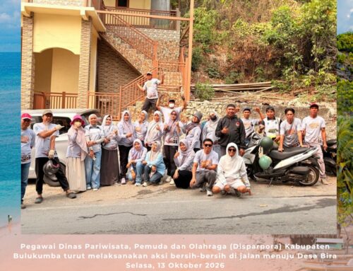Dukung Festival Pinisi XVI dan Penilaian Adipura 2026, Pegawai Disparpora Bulukumba Giatkan Aksi Bersih-Bersih Jalur Menuju Bira